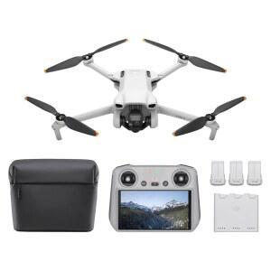 DJI 미니 3 플라이 모어 콤보(DJI RC), 카메라가 장착된 드론 4K, 114분 비행 시간용 배터리 3개, 수직 촬영, 32800피트(10km) 영상 전송, 초보자를 위한 경량 미니 드론