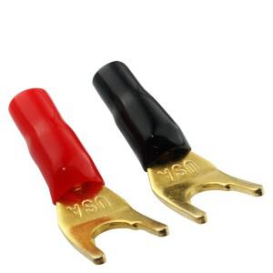 Y형 바나나 헤드 스피커 케이블 커넥터 플러그  구리 도금 무납땜 오디오