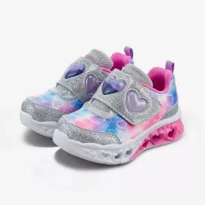 [백화점상품] 스케쳐스 키즈 운동화 여아 플루트 하트 라이팅 슈즈