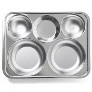 스텐 식판 급식판 배식판 성인식판 나눔접시 원형 3찬