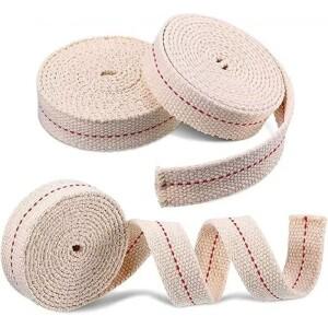 1미터/롤 등유 램프 심지 땋은 면화 플랫 오일 등불 수제 기반 용품