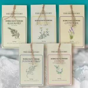 더허브스토리 거품 입욕제 버블바스 파우더 80g 목욕입욕제 고급배쓰밤 목욕배쓰밤 미용입욕제