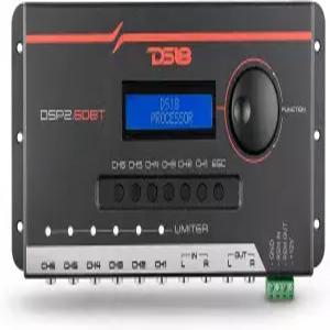 블루투스 및 LCD 화면이 있는 DS18 DSP2.6DBT 2채널 아웃 디지털 사운드 프로세서 - 앱을 통한 교훈적이고