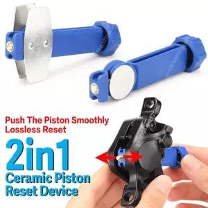 자전거공구통 2in1 자전거 브레이크 패드 스프레더 강철 회전식 오일 디스크 피스톤 리셋 유압 캘리퍼 익스