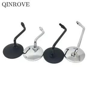 오토바이 백미러 레트로 ABS 7/8인치 핸들바 8/10MM 원형 미러 베스파 50 125 LX PX 125 GT60 야마하 XMAX