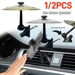 드럼채 드럼스틱 12개입 뮤지컬 접시 차량용 충돌 심벌즈 합금 드럼 심벌 에어 벤트 미니 가 클립형