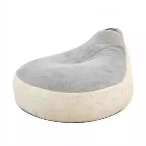 고양이침대 강아지 극세사 빈백 아이보리그레이 고양이 방석 1P