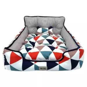 애견침대 강아지집 삼각패치 대 애견 침대 쿠션 방석 쇼파 1P