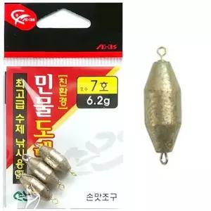 [하프클럽/알티피아]세정 국산 민물도래추 회전 고리추 봉돌 싱커