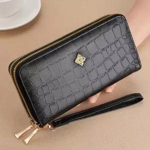 여성 손잡이 지갑 엄마지갑 월렛 2단 지퍼 장지갑 jfn6+4JTI