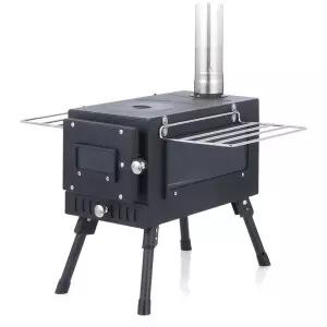 [하프클럽/알티피아]투명 화목난로 화로대 불멍 스토브 난로 캠핑 바베큐