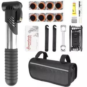 자전거공구통 자전거 수리 키트 가방 타이어 패치 레버 사이클링 도로 펌프 야외