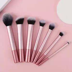 전문가용 7종 메이크업 브러쉬 세트 인조모 무자극 파운데이션 블러셔 아이섀도우 화장품 세트 간편 세척