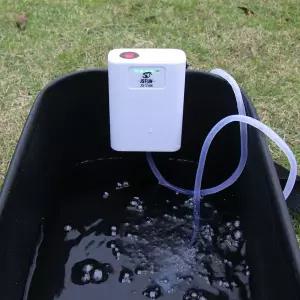 JSFUN 산소 물고기 탱크 펌프 USB 충전식 공기 버블 러 통풍기 야외 낚시를 매우 조용한 산소 펌프 휴대용