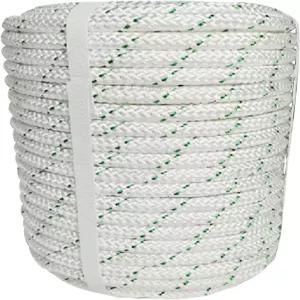 3/8인치 x 100피트 4800Lbs 더블 브레이드 폴리에스터 강한 당김 강도 로프