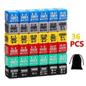 36PCS Battletech 통계 수정자 주사위 번들: 이동 열 or 특수 RPG 롤 플레잉 게임 보드 카드 액세서리