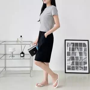 [_의류]썸머 데일리 인견 모던 밴딩 카고 5부 반바지