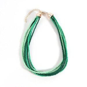 푸키만 2020 보헤미안 다층 시드 비즈 클러스터 초커 목걸이 여성용 멀티컬러 여름 홀리데이 파티 주얼리