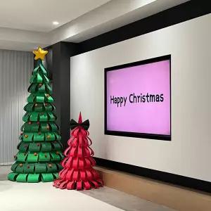 크리스마스 트리 장식 축제 홈장식 핑크 화환 패키지