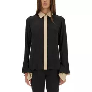 컬러 블록 실크 콘트라스트 셔츠 2511111021600 143004