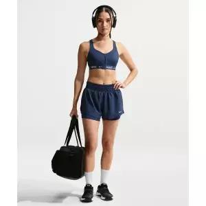 [나이키]드라이 핏 원 미드라이즈 3인치 투인원 쇼츠 W - 미드나이트 네이비화이트 DX6013-411 420587