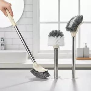 강력한 물때 제거 스텐 변기솔 욕실 바닥 타일 청소솔 다용도 세척 브러쉬