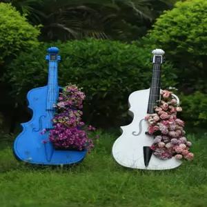 빈티지 첼로 장식품 정원 장식 소품 까페 인테리어