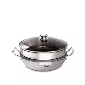 [RIZPICK]키친아트 일품 통3중 스테인레스 찜냄비 찜솥 24cm