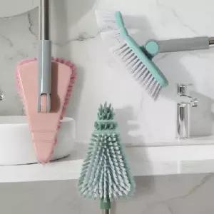 욕실 청소솔 화장실 변기 세척 브러쉬 타일 틈새 솔 세정 도구 긴 손잡이형