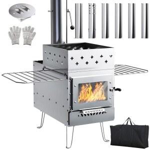 사우나 핫 텐트 스토브 로켓 캠핑 가정용 히터 난방용 펠릿 휴대용