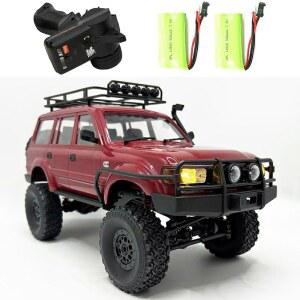 WPLDewAN RC 크롤러 WPL C54-1 RC 트럭 1/16 RC 로크 크롤러 4x4 원격 제어 트럭 오프로드 모든 지형 RTR 비례 260 모터 업그레이드 섀시 및 기어박스 취미 RC 2 배터리 선물