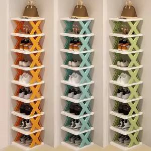 9단 신발장 공간 절약형 수직 입구용 높고 좁은 가구