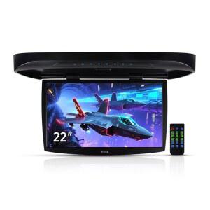 22인치 차량 오버헤드 모니터 화면 디스플레이 LED 플립 다운 루프 마운트 콘솔 HDMI TV 플레이어