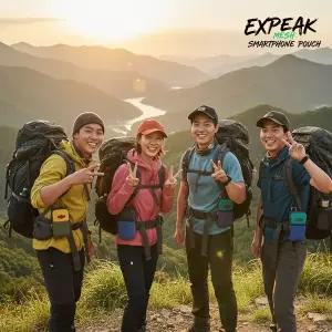 [엑스피크] 메쉬 스마트폰 파우치 퀵포켓 등산치트키
