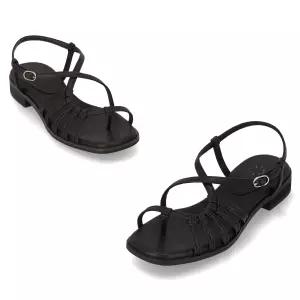 엘칸토 인텐스 여성 플립플랍형 매듭 플랫 샌들 2cm LCWW44I626