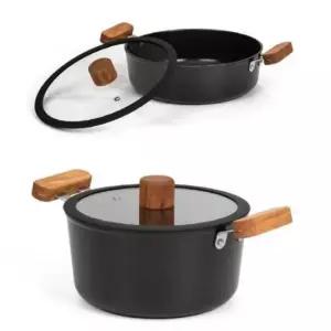 소스냄비 오슬로 인덕션 냄비 2종 양수 전골 세트 20cm 24cm