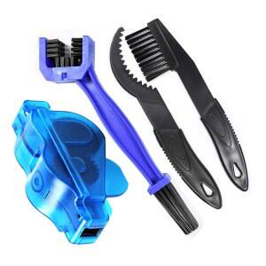 퐁모어 자전거 체인 청소기 키트 4pcs 퀵 청소 체인 청소기 기어 브러시 유지 관리 청소 도구 키트 산악 자전거