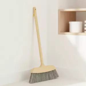 빗자루 돈모방비 실내청소 나무빗자루 시용실 바닥청소 부드러운 돈모 미용실 돼지털 (대)