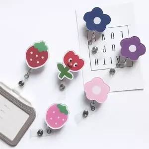 [RIZPICK]사원증 캐릭터 이름표 간호사 클립 릴홀더 길이조절