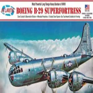 B-29 슈퍼포트리스 플라스틱 모델 키트 미국 아틀란티스 1 120 규모 2차 세계대전 폭격기 H208