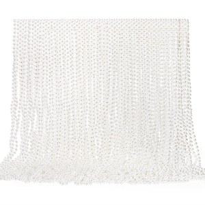 오클렌 60팩 여성용 인조 롱 진주 목걸이, 인조 진주 목걸이 벌크, 1920년대 화이트 인조 진주 구슬 스트랜드 목걸이, 코스튬 파티 주얼리 결혼식 신부 샤워 티 파티 생일 장식