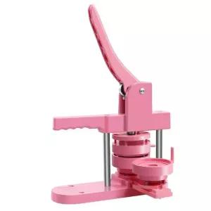 핀뱃지 만들기 프레스 수평 푸시 제작기계 원형 판촉물 기계