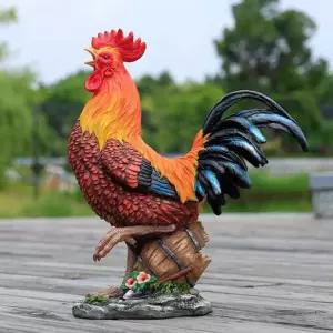 암탉 대형 모형 수닭 조형물 마당 가짜 포토존 풍수 닭 정원