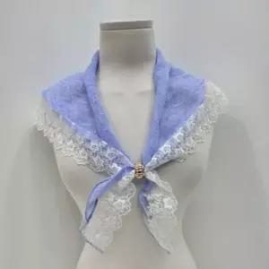 [애슬릿] 레이스 스카프 여성 미니 쁘띠 린넨 여름 간절기 목