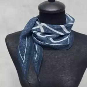 [애슬릿] 린넨 스카프 미니 마름모 쁘띠 중년 여성 봄 여름