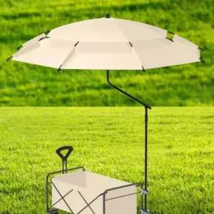 수레 연결 캠핑우산 웨건 파라솔 그늘막 대형 접이식 캠핑