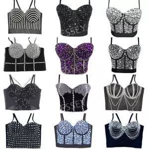 아이돌무대의상 블랙 댄서복 단체 촬영의상 드레스 걸그룹 브라탑