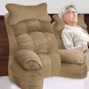 등쿠션 허리쿠션 좌식 침대베개 삼각 롱베개 등받이