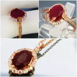 천연루비 반지메달(14k 3.18g/WM-B1425)