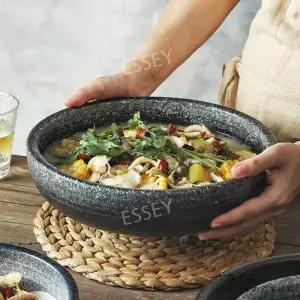 먹방용 그릇 라면 대형 칼국수 면기 파스타 접시 특대